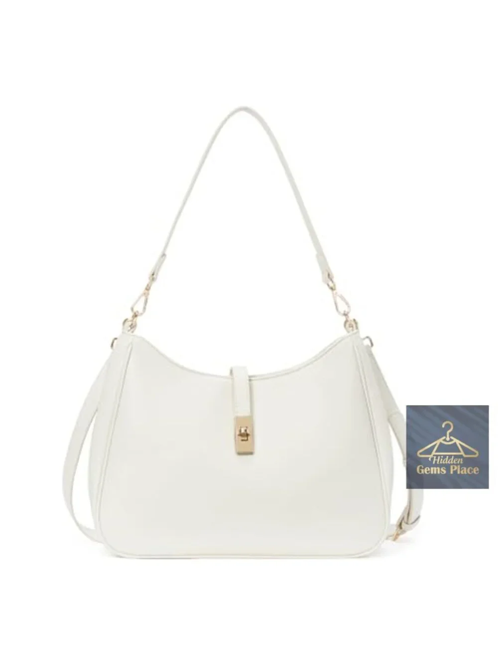 Vegan Leather Hobo Bag, Water Repellent Tote Shoulder Crossbody